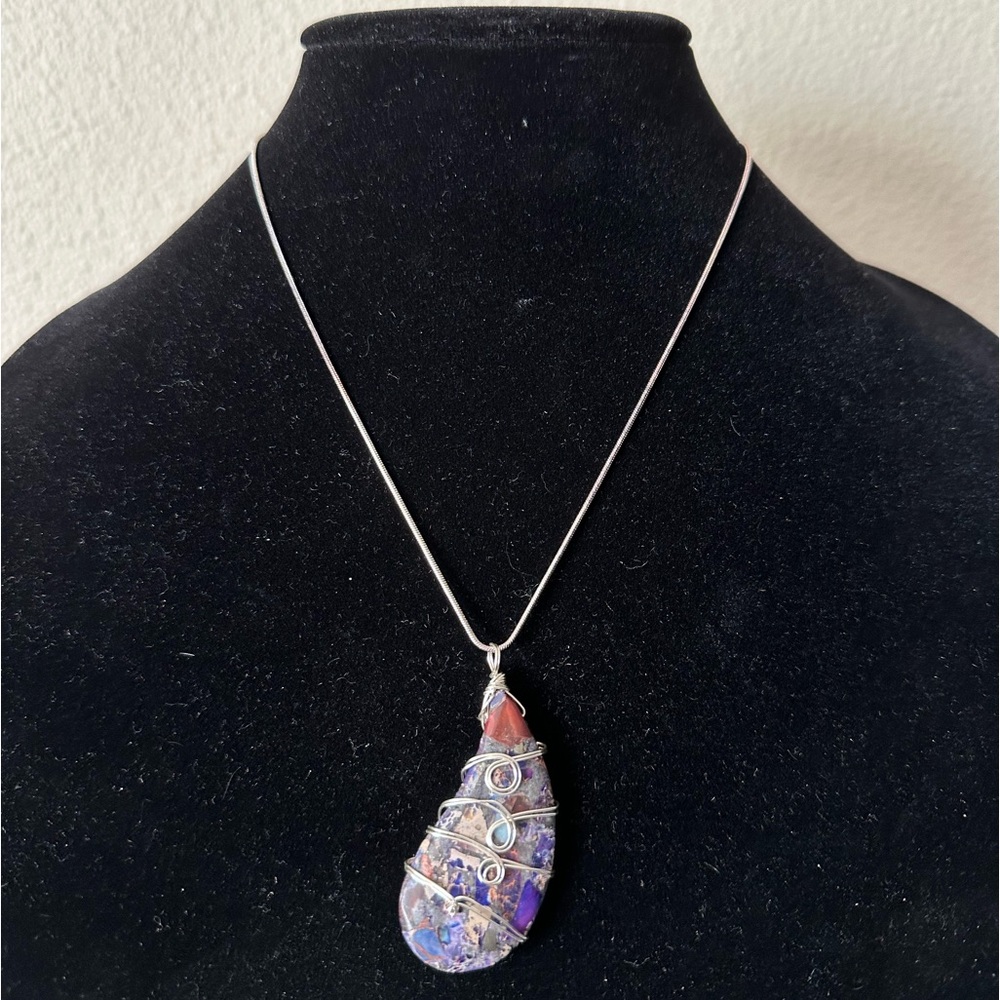 Jasper Silver Necklace